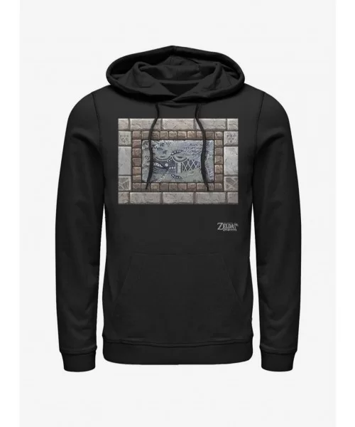 Exclusive Price Nintendo The Legend of Zelda: Link's Awakening Whale Tablet Hoodie $16.52 Hoodies