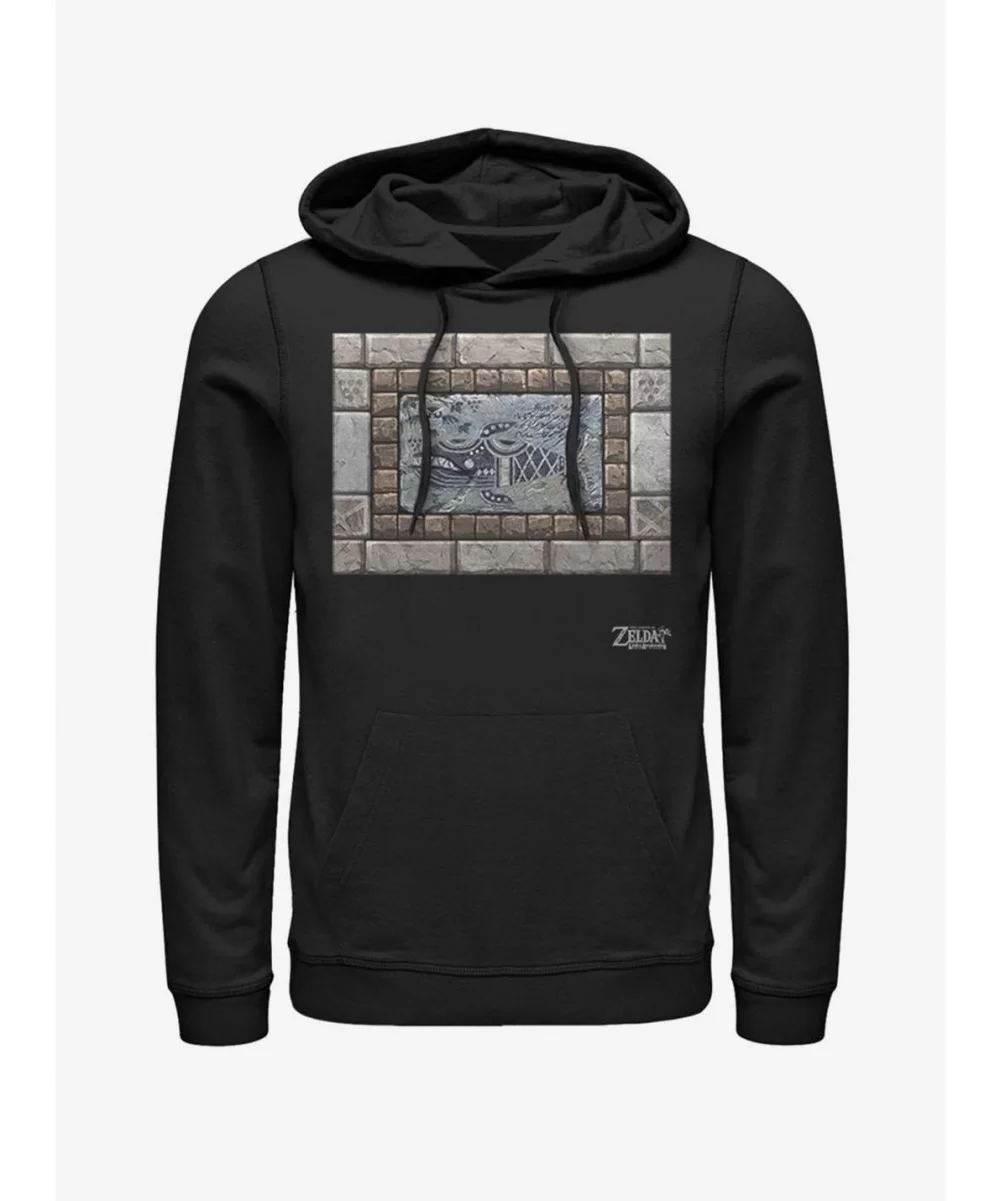 Exclusive Price Nintendo The Legend of Zelda: Link's Awakening Whale Tablet Hoodie $16.52 Hoodies