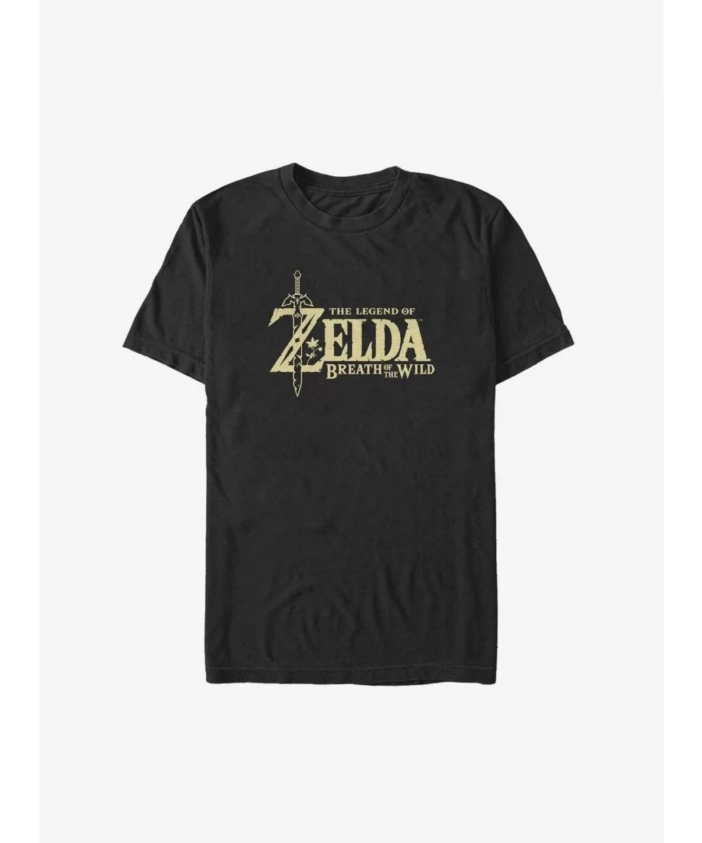 Crazy Deals Nintendo The Legend of Zelda: Breath of the Wild Logo Big & Tall T-Shirt $7.65 T-Shirts