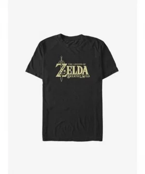 Crazy Deals Nintendo The Legend of Zelda: Breath of the Wild Logo Big & Tall T-Shirt $7.65 T-Shirts