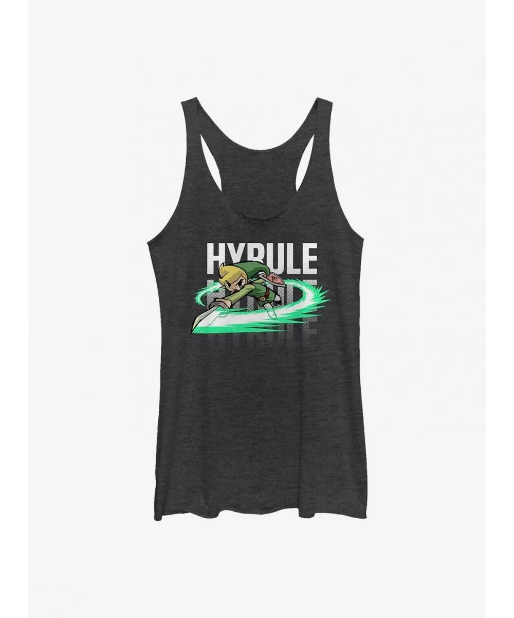 New Arrival The Legend Of Zelda Hyrule Stack Girls Tank $6.63 Tanks