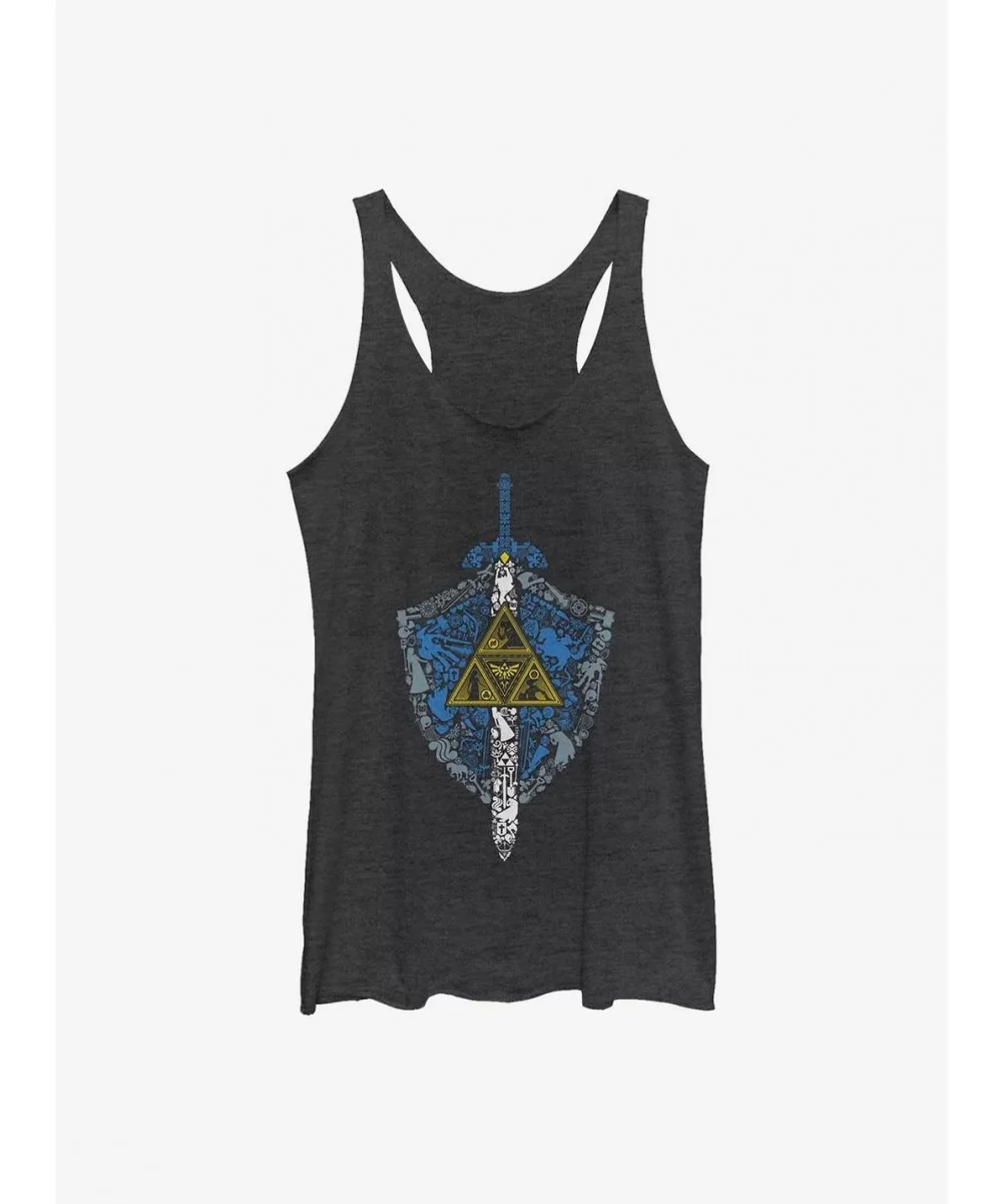 High Quality The Legend Of Zelda Iconic Weapon Girls Tank $9.32 Tanks