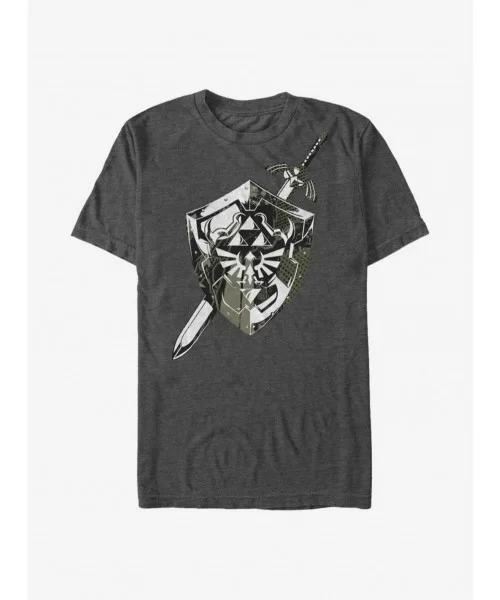 Value for Money The Legend Of Zelda Shield Collage T-Shirt $5.44 T-Shirts