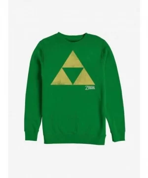 Discount Nintendo Legend of Zelda Classic Triforce Sweatshirt $11.51 Sweatshirts