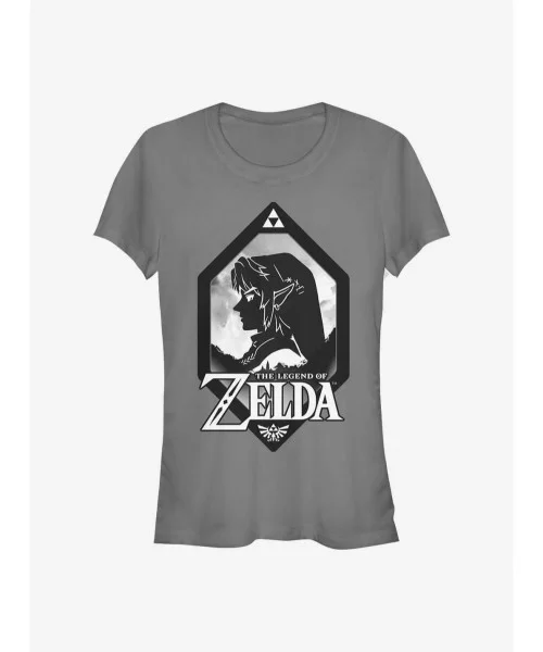 Limited Time Special Nintendo Zelda Silhouette Shield Girls T-Shirt $5.50 T-Shirts