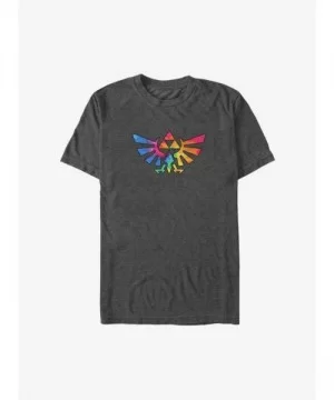 New Arrival Nintendo The Legend of Zelda Tie-Dye Hyrule Crest Big & Tall T-Shirt $9.81 T-Shirts