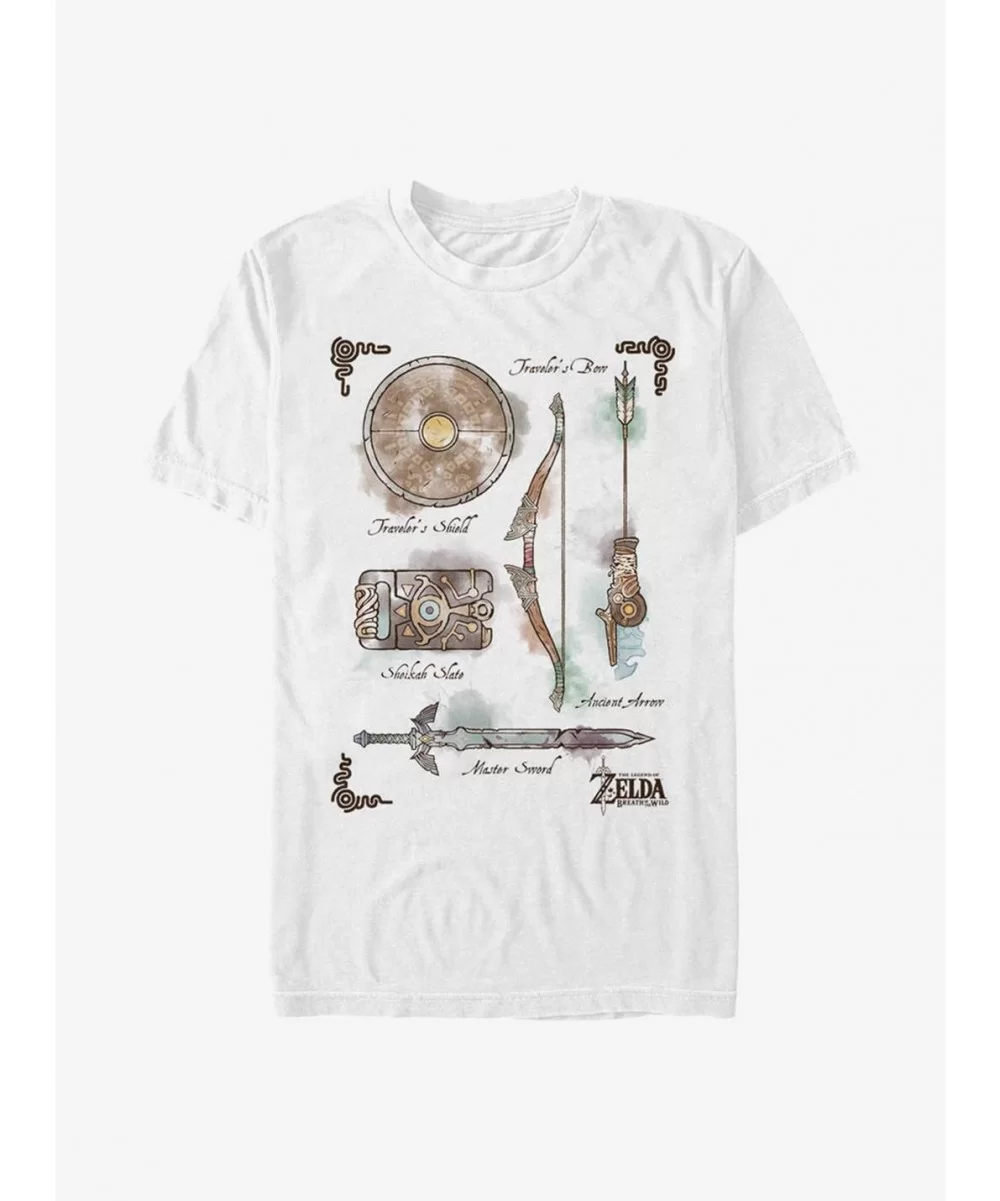 Festival Price The Legend Of Zelda Inventory T-Shirt $7.45 T-Shirts