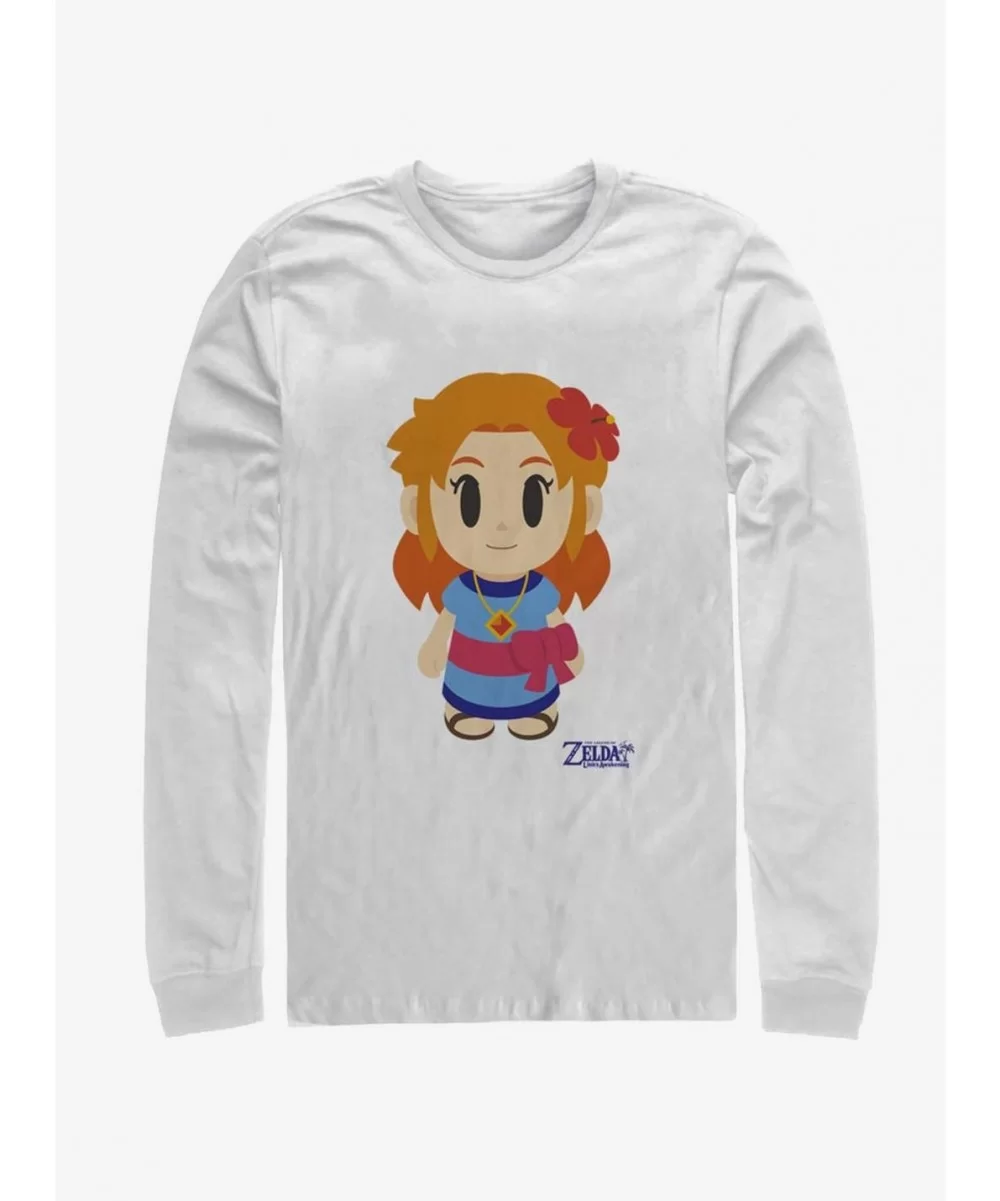 Limited-time Offer Nintendo The Legend of Zelda: Link's Awakening Marin Avatar Color Long-Sleeve T-Shirt $12.11 T-Shirts