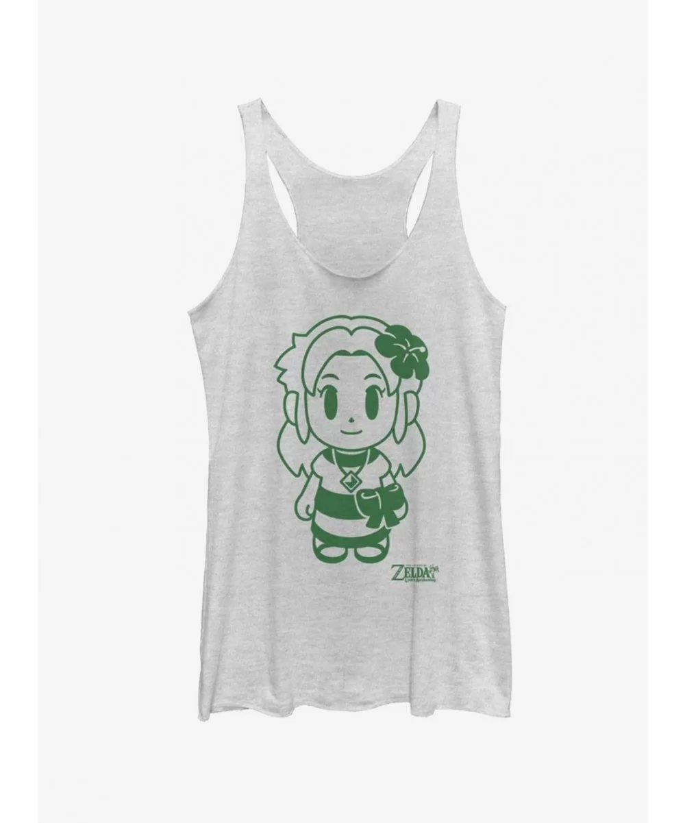 Absolute Discount Nintendo The Legend of Zelda: Link's Awakening Marin Avatar Outline Girls Tank $8.91 Tanks