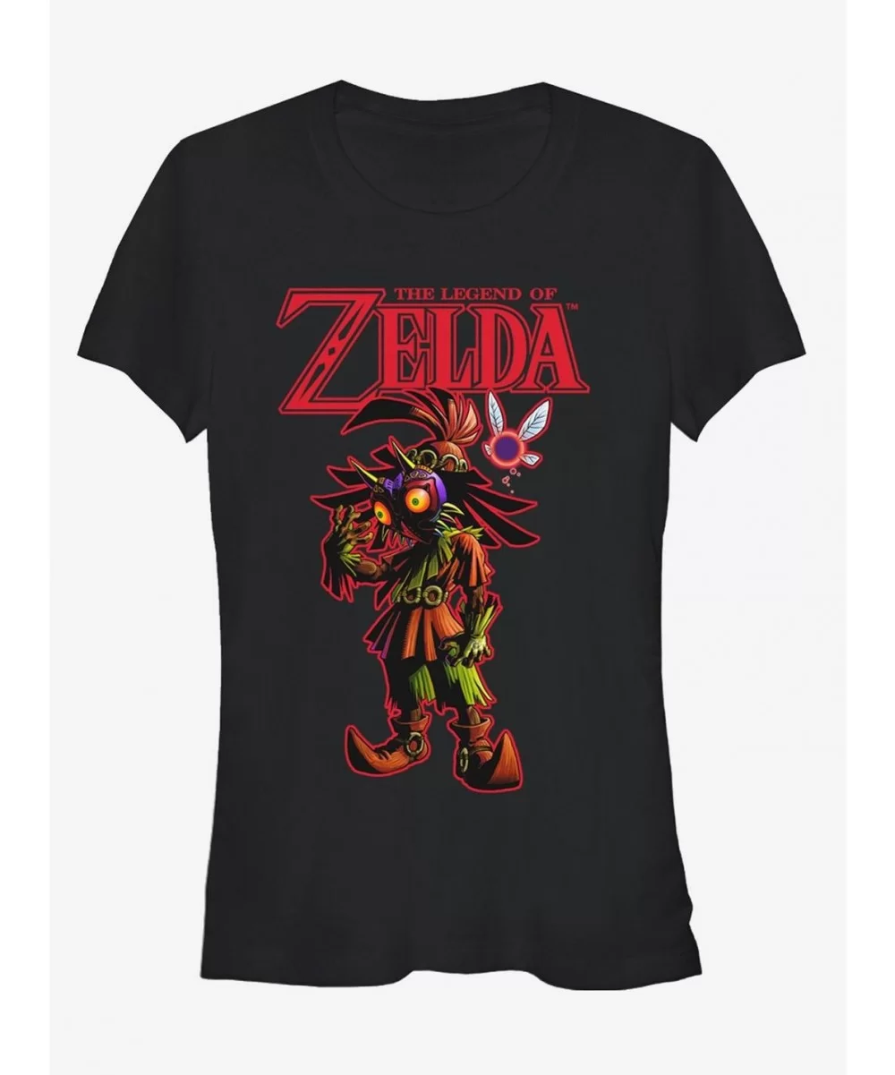 Flash Sale Nintendo Legend of Zelda Skull Kid's Mask Girls T-Shirt $5.34 T-Shirts