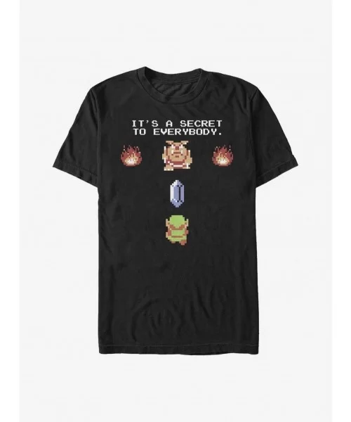 Huge Discount Nintendo Zelda It's A Secret T-Shirt $7.45 T-Shirts