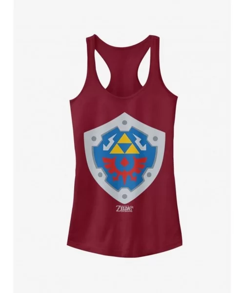 Limited-time Offer Nintendo The Legend of Zelda: Link's Awakening Hylian Shield Girls Tank $6.57 Tanks