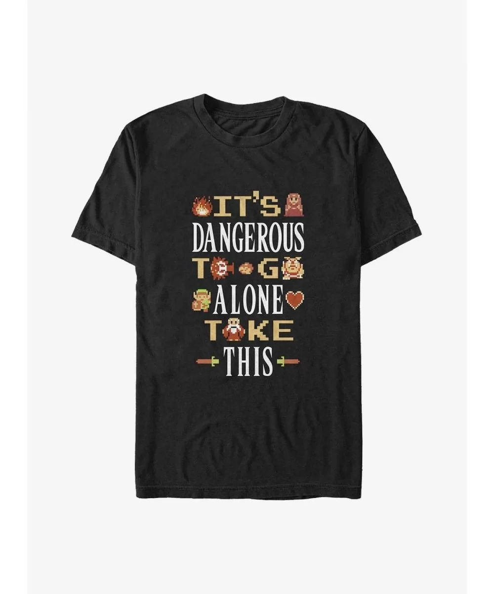 Special The Legend of Zelda It's Dangerous To Go Alone Big & Tall T-Shirt $8.85 T-Shirts