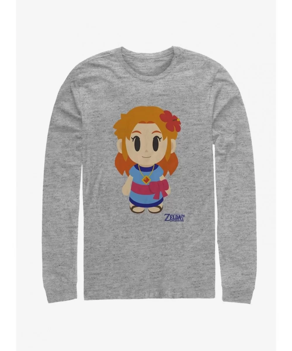 Exclusive Nintendo The Legend of Zelda: Link's Awakening Marin Avatar Color Long-Sleeve T-Shirt $10.00 T-Shirts