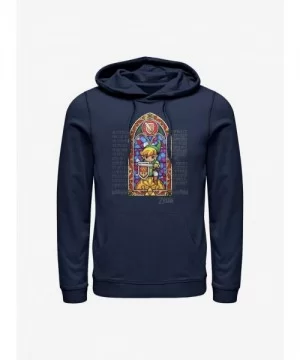 Unique Nintendo Zelda Stained Glass Hoodie $16.52 Hoodies