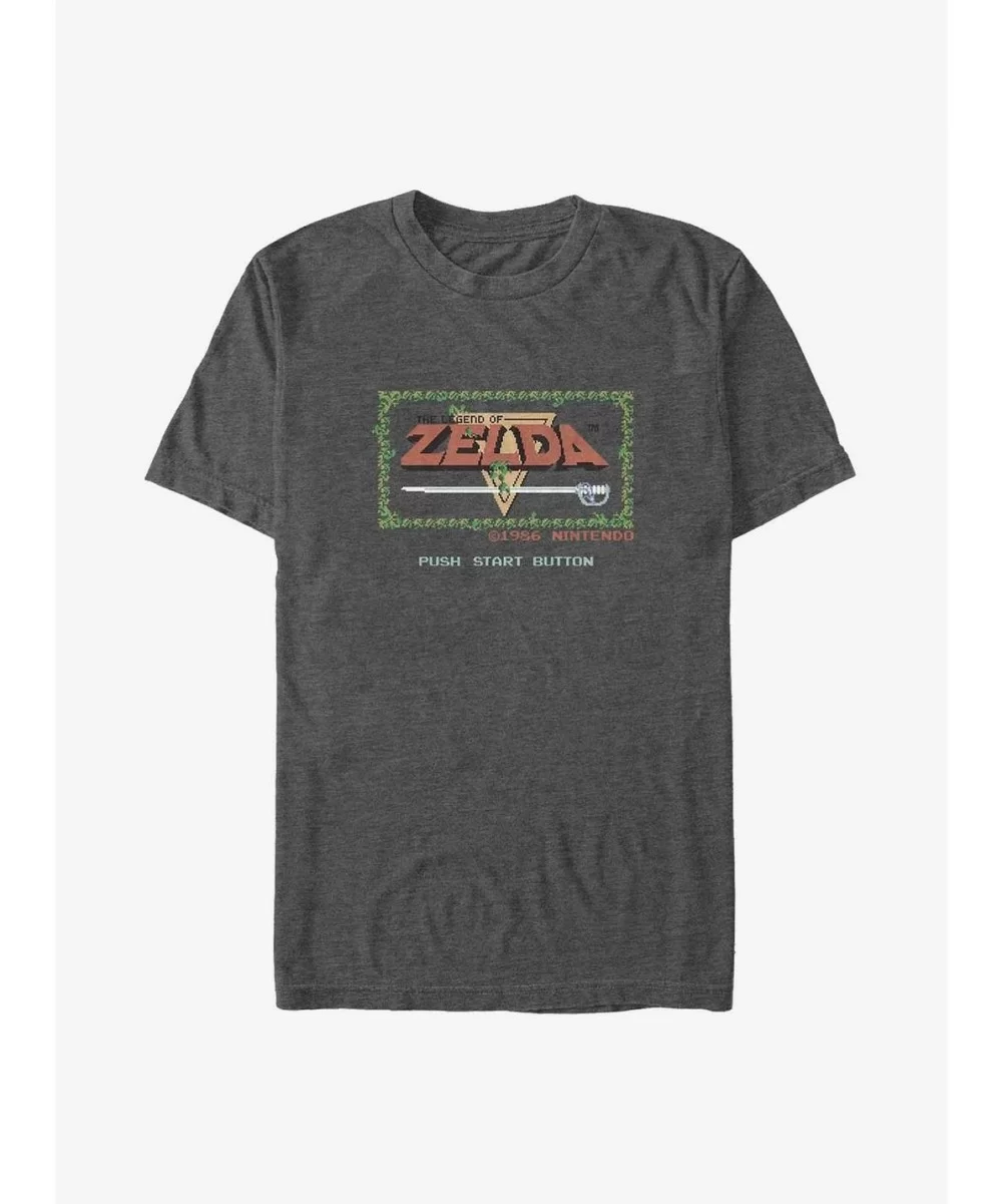 Limited-time Offer The Legend of Zelda Push Start Big & Tall T-Shirt $7.65 T-Shirts