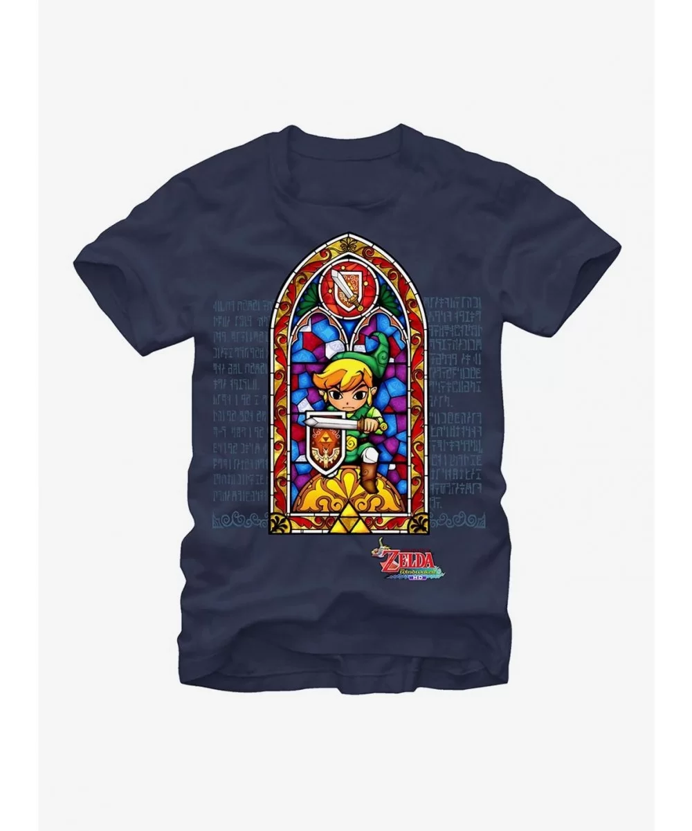 Hot Selling Nintendo Legend of Zelda Stained Glass T-Shirt $7.45 T-Shirts