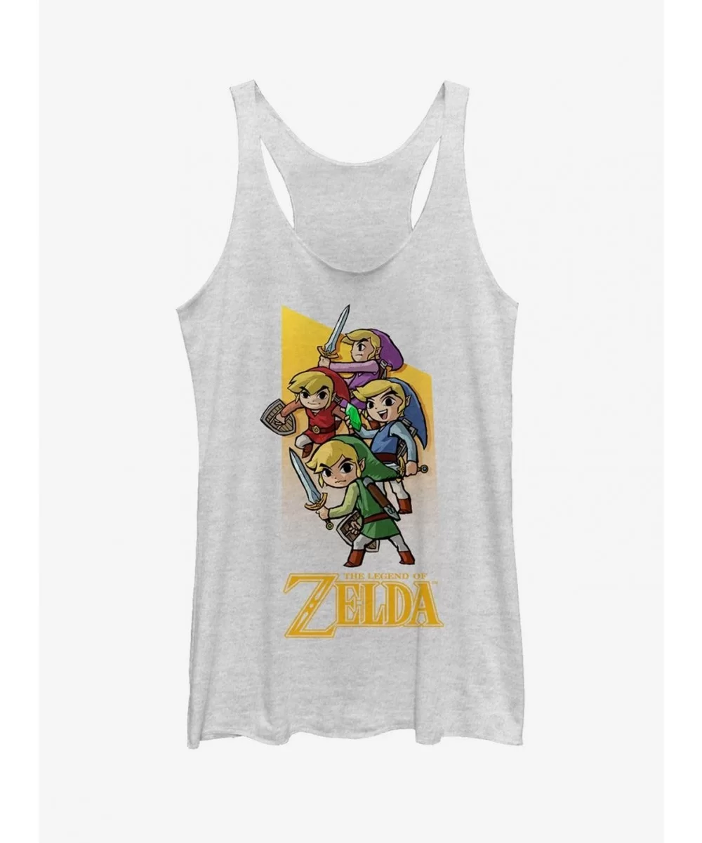 Exclusive Nintendo Legend of Zelda Four Sword Link Girls Tanks $10.15 Tanks