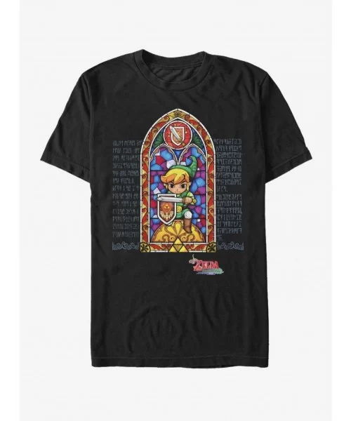 Pre-sale Nintendo Legend of Zelda Stained Glass T-Shirt $5.12 T-Shirts