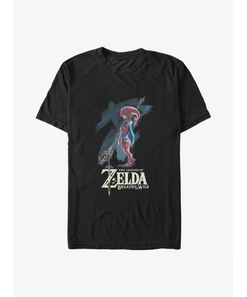 Trendy The Legend of Zelda Princess Mipha Portrait Big & Tall T-Shirt $11.96 T-Shirts