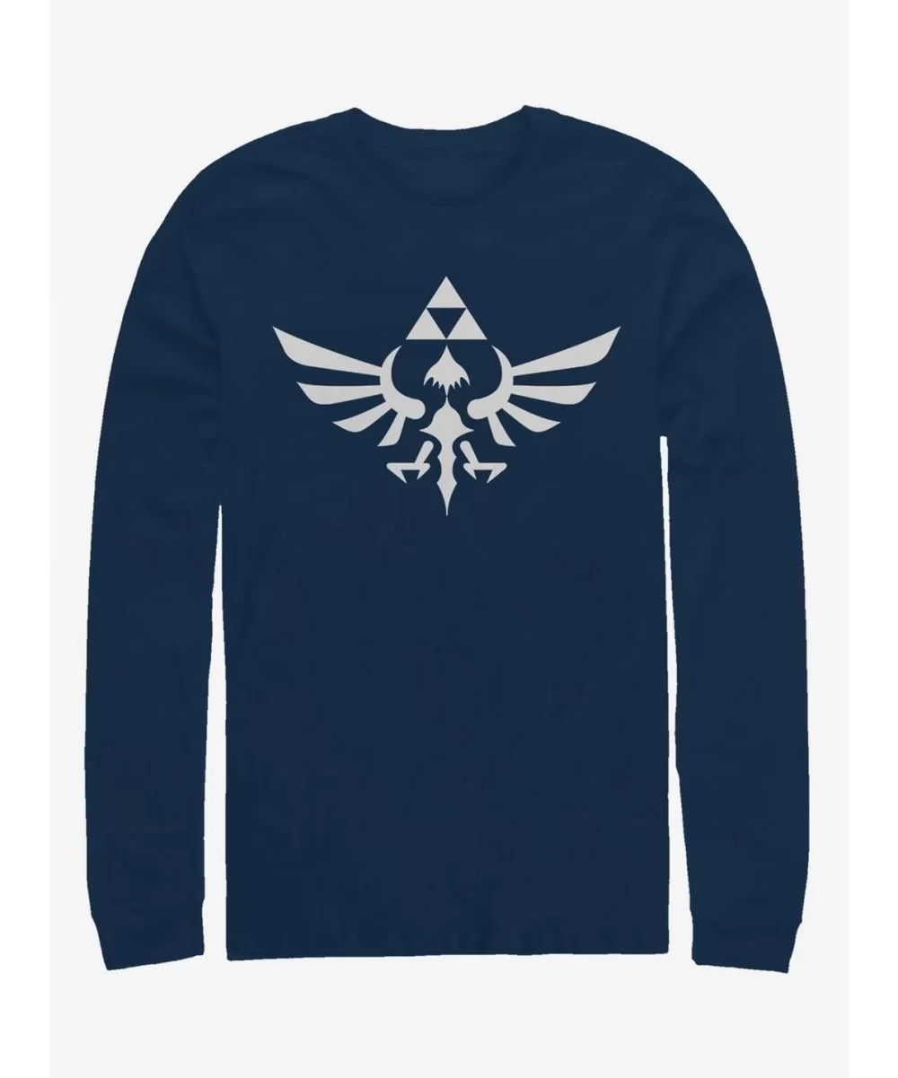 Seasonal Sale The Legend of Zelda Triumphant Triforce Long-Sleeve T-Shirt $10.79 T-Shirts