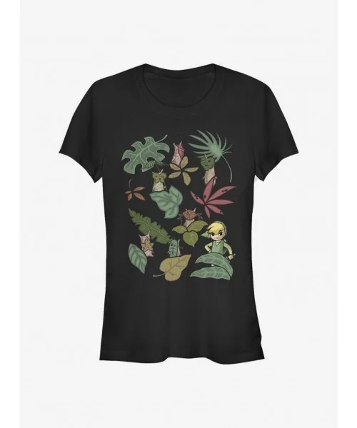 Special The Legend Of Zelda Leafy Link Girls T-Shirt $7.77 T-Shirts