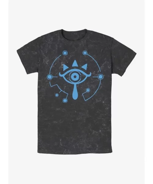 Pre-sale Discount Nintendo Zelda: Breath of the Wild Eye Mineral Wash T-Shirt $8.42 T-Shirts