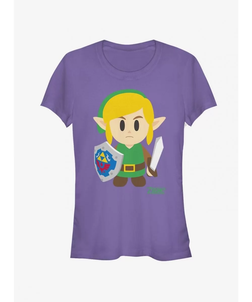 Exclusive Nintendo The Legend of Zelda: Link's Awakening Link Avatar Color Girls T-Shirt $5.82 T-Shirts