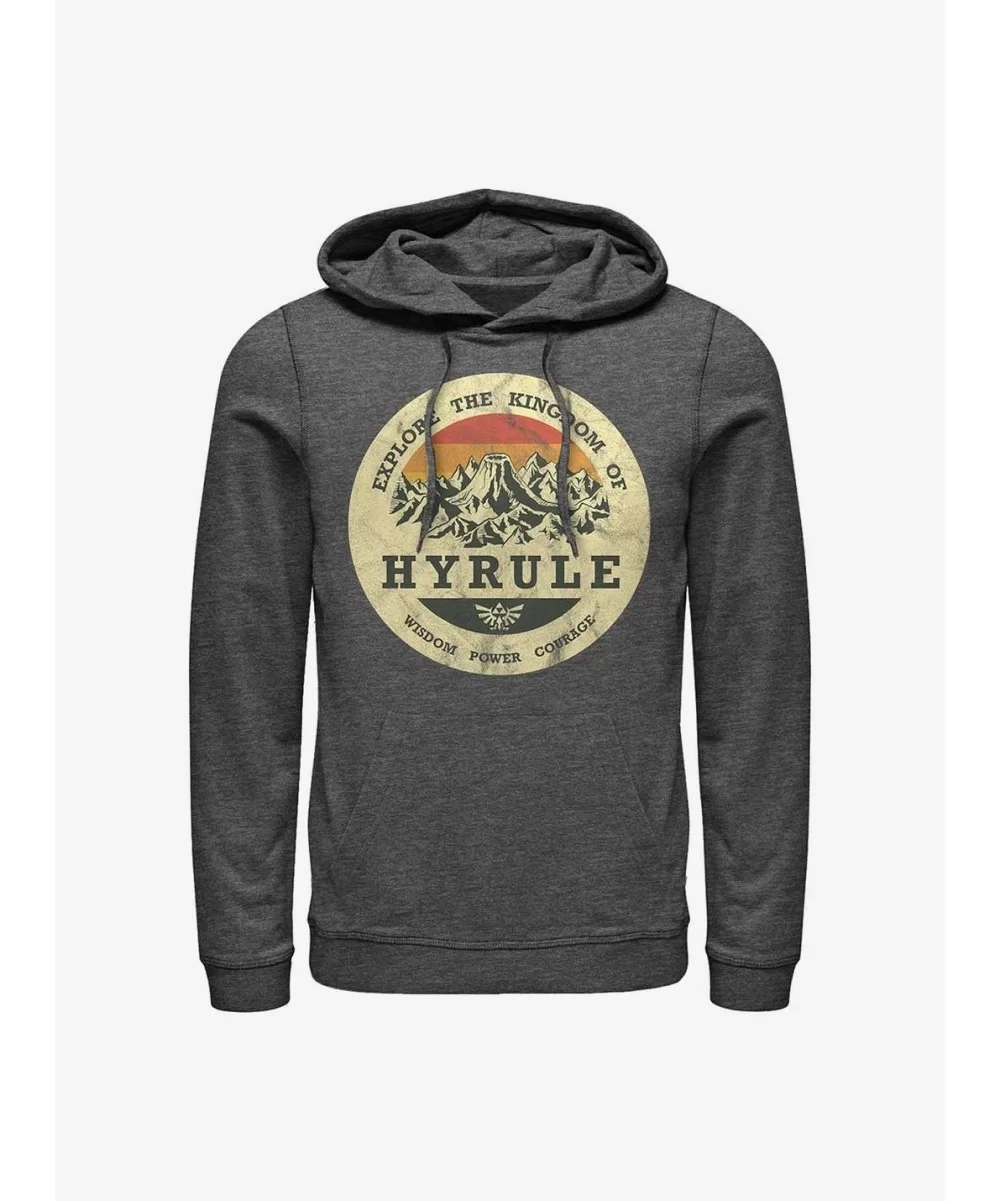 Pre-sale Discount Nintendo The Legend Of Zelda Explore Hyrule Hoodie $13.65 Hoodies