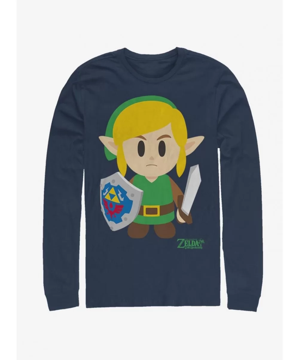 High Quality Nintendo The Legend of Zelda: Link's Awakening Link Avatar Color Long-Sleeve T-Shirt $12.90 T-Shirts