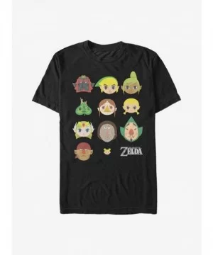 Limited Time Special Nintendo Zelda Head Games T-Shirt $7.61 T-Shirts