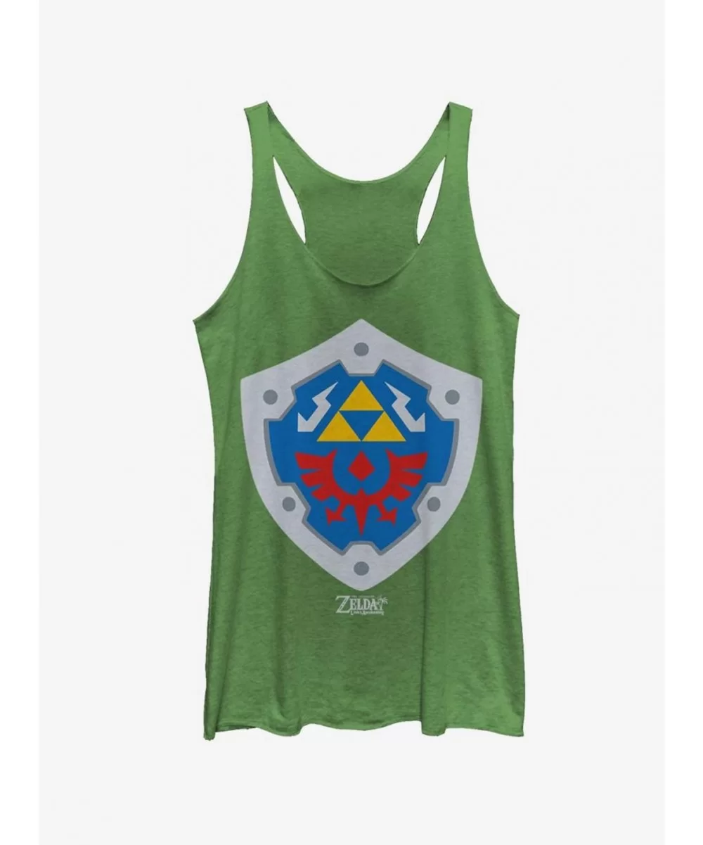 Exclusive Nintendo The Legend of Zelda: Link's Awakening Hylian Shield Girls Tank $6.22 Tanks