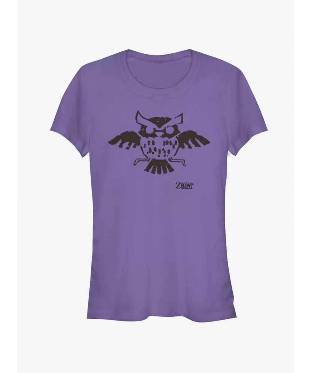 Big Sale Nintendo The Legend of Zelda: Link's Awakening Owl Glyph Girls T-Shirt $6.96 T-Shirts