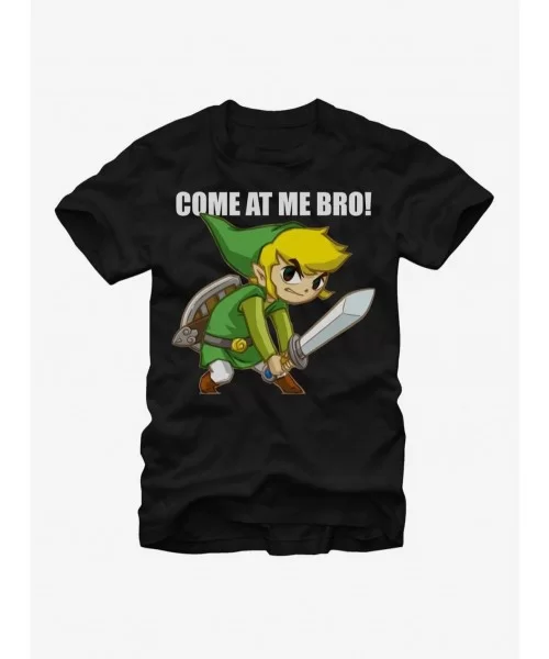 Discount Sale Nintendo Legend of Zelda Link Bro T-Shirt $4.66 T-Shirts