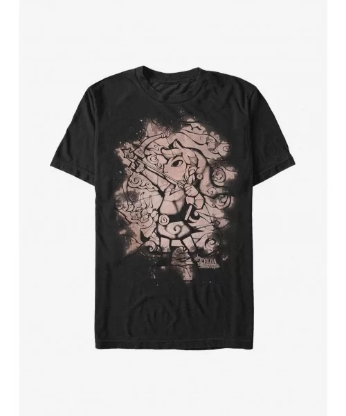 Sale Item Nintendo Zelda Bleached Spot T-Shirt $5.59 T-Shirts