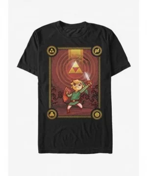 Exclusive Price Nintendo Legend of Zelda Link Triforce T-Shirt $6.68 T-Shirts