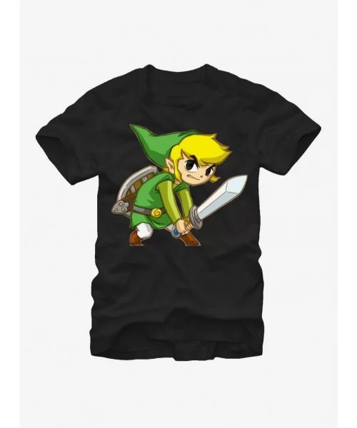 Bestselling Nintendo Legend of Zelda Spirit Tracks Link T-Shirt $5.59 T-Shirts