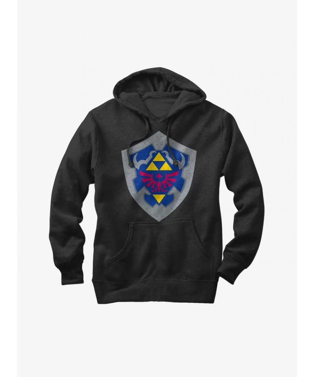 Exclusive Price Nintendo Legend of Zelda Hylian Shield Hoodie $16.88 Hoodies