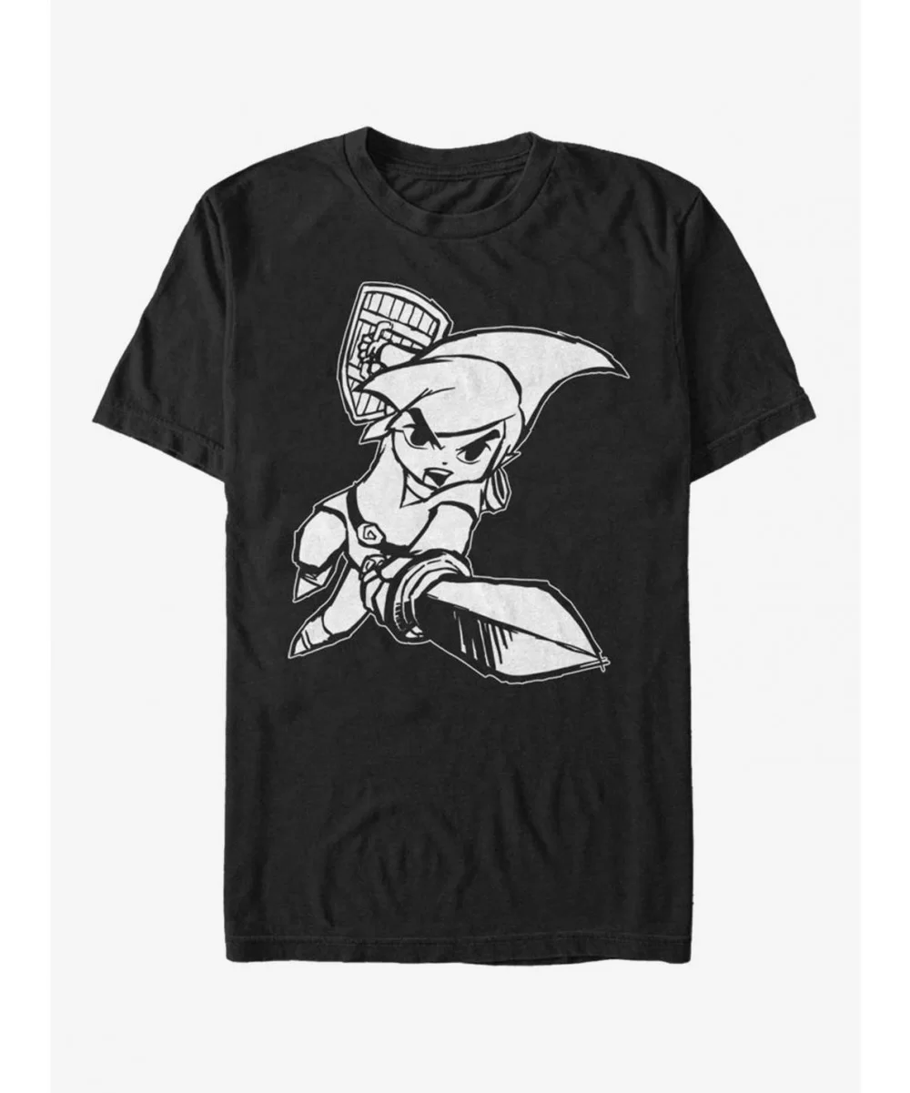 Value for Money Nintendo Legend of Zelda Link Attack T-Shirt $7.45 T-Shirts