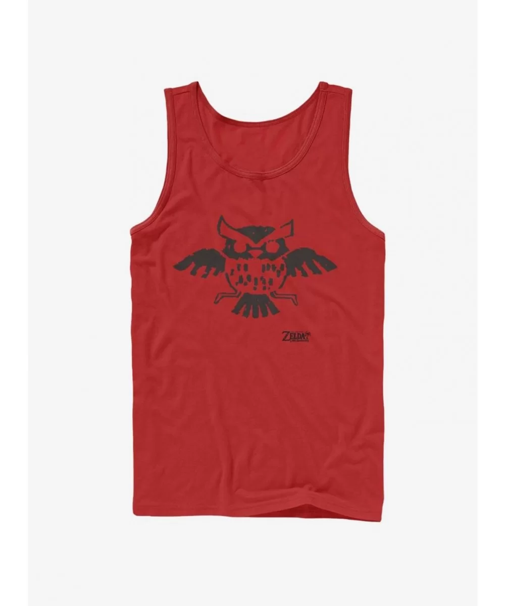 Discount Sale Nintendo The Legend of Zelda: Link's Awakening Owl Glyph Tank $9.96 Tanks