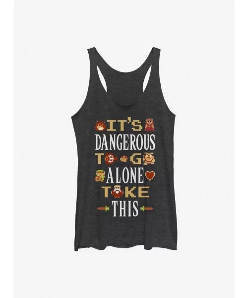 Unique The Legend Of Zelda Don't Go Alone Girls Tank $6.22 Tanks