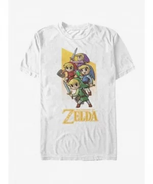 Low Price Nintendo Legend of Zelda Four Sword Link T-Shirt $7.30 T-Shirts