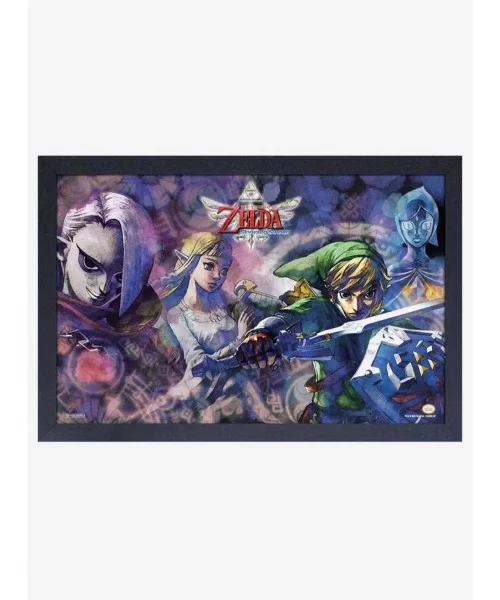 Fashion Nintendo Legend of Zelda Skyward SwordLink Zelda Ghirahim Fi Framed Wood Wall Art $10.71 Others