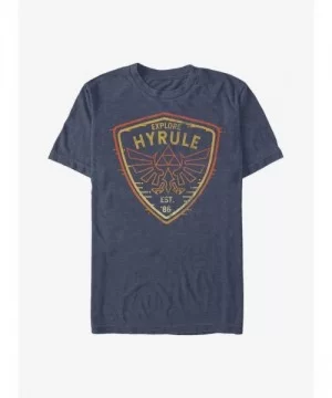 High Quality The Legend of Zelda Explore Hyrule Badge T-Shirt $4.97 T-Shirts