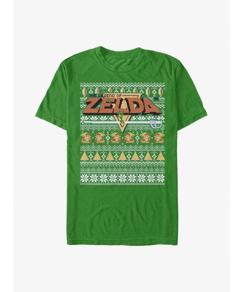 Flash Deal Nintendo Zelda Ugly Holiday Tight Forces T-Shirt $7.61 T-Shirts