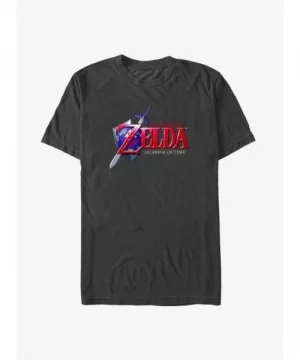 Low Price Nintendo The Legend of Zelda Ocarina Logo Big & Tall T-Shirt $10.76 T-Shirts