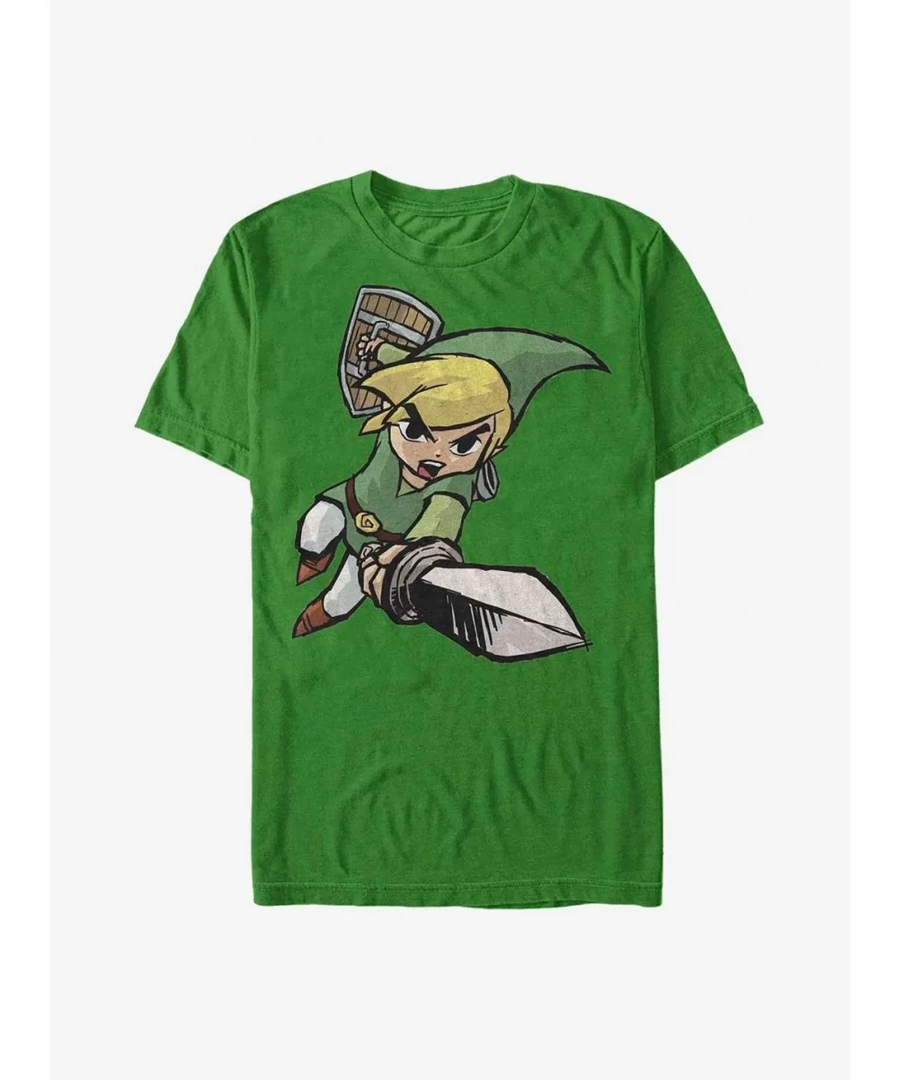 Cheap Sale Nintendo Zelda Link Attack T-Shirt $6.52 T-Shirts