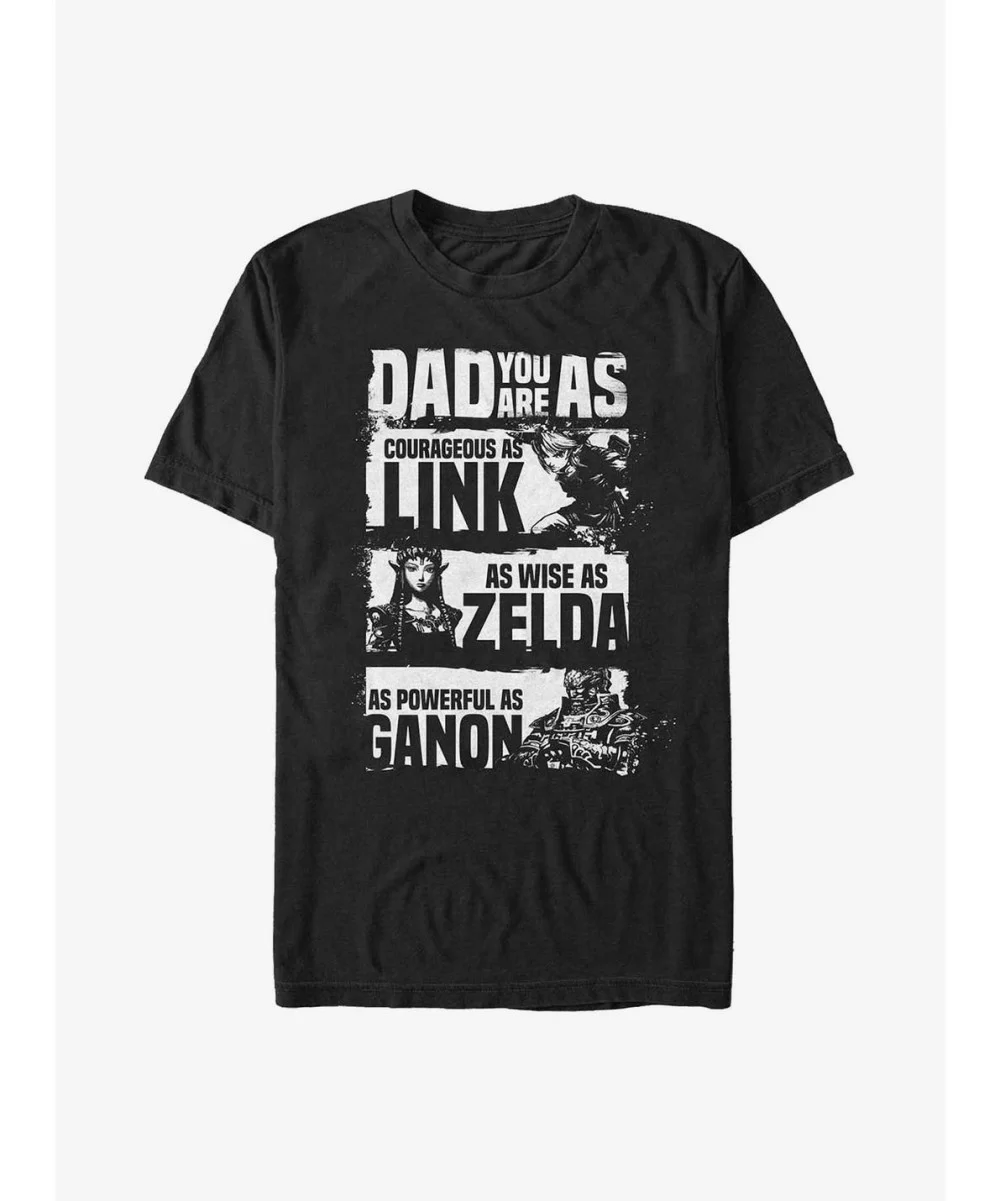 Fashion The Legend of Zelda Dad You Are Courageous, Wise, & Powerful T-Shirt $5.90 T-Shirts