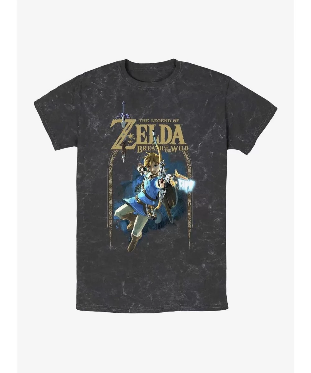 Value for Money Nintendo Zelda Wild Arch Mineral Wash T-Shirt $5.05 T-Shirts