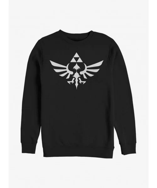 Exclusive Nintendo Zelda Triumphant Triforce Crew Sweatshirt $11.51 Sweatshirts